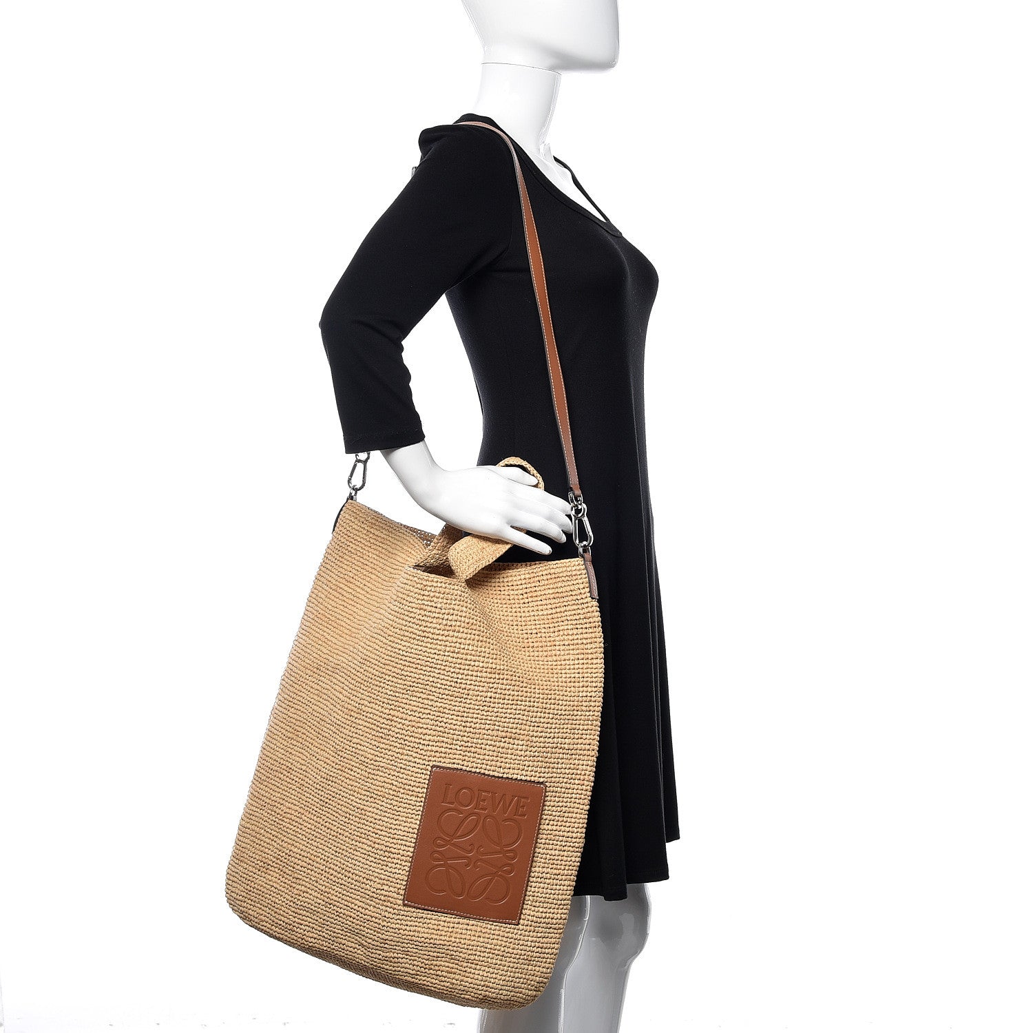 Loewe Raffia Large Tote Bag Natural Tan 2 of 9