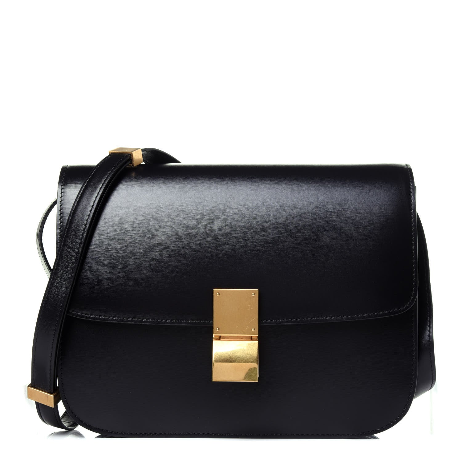 Celine Box Calfskin Medium Classic Box Flap Black 1 of 10