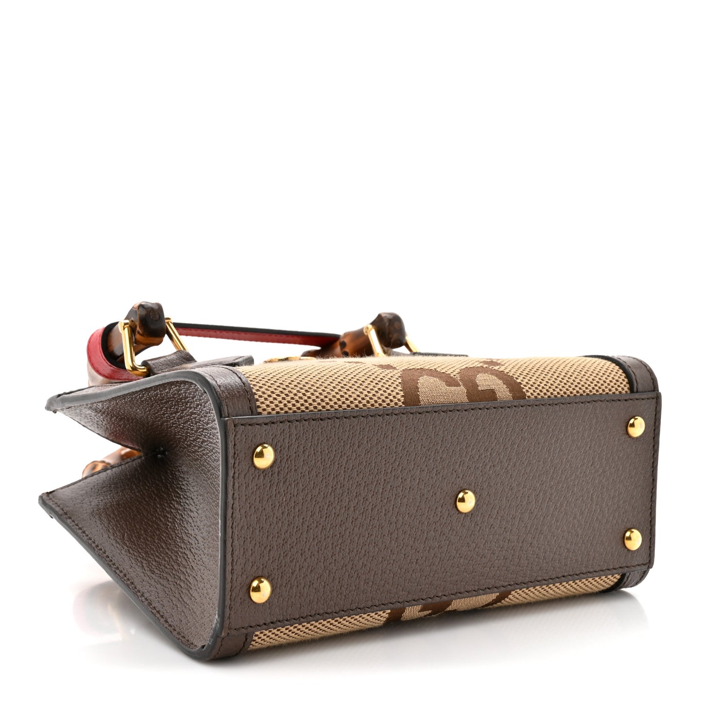 Monogram Jumbo GG Textured Dollar Calfskin Mini Diana Tote Bag Camel Ebony New Acero Pomegranate Red