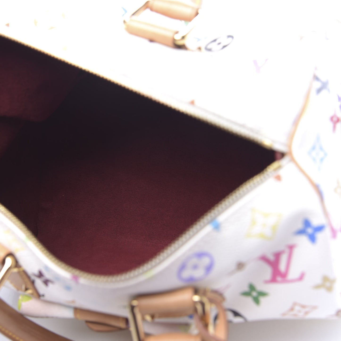 Monogram Multicolor Speedy 30 White