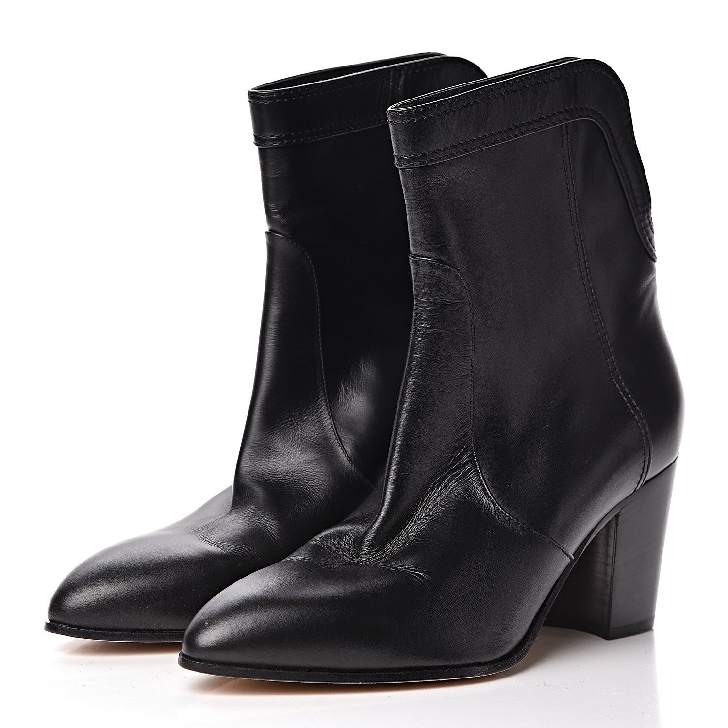 Chanel Calfskin CC Short Boots 40 Black 3 of 14