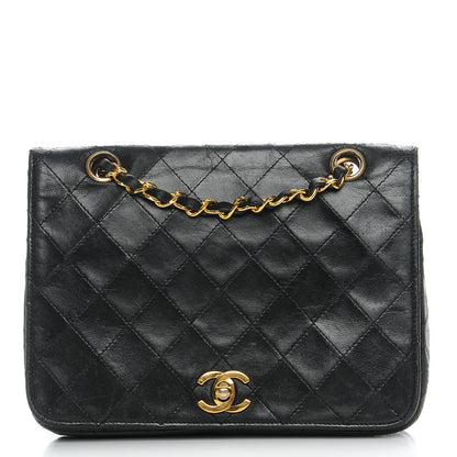 Chanel Lambskin Quilted Small Single Flap Black 1 of 9