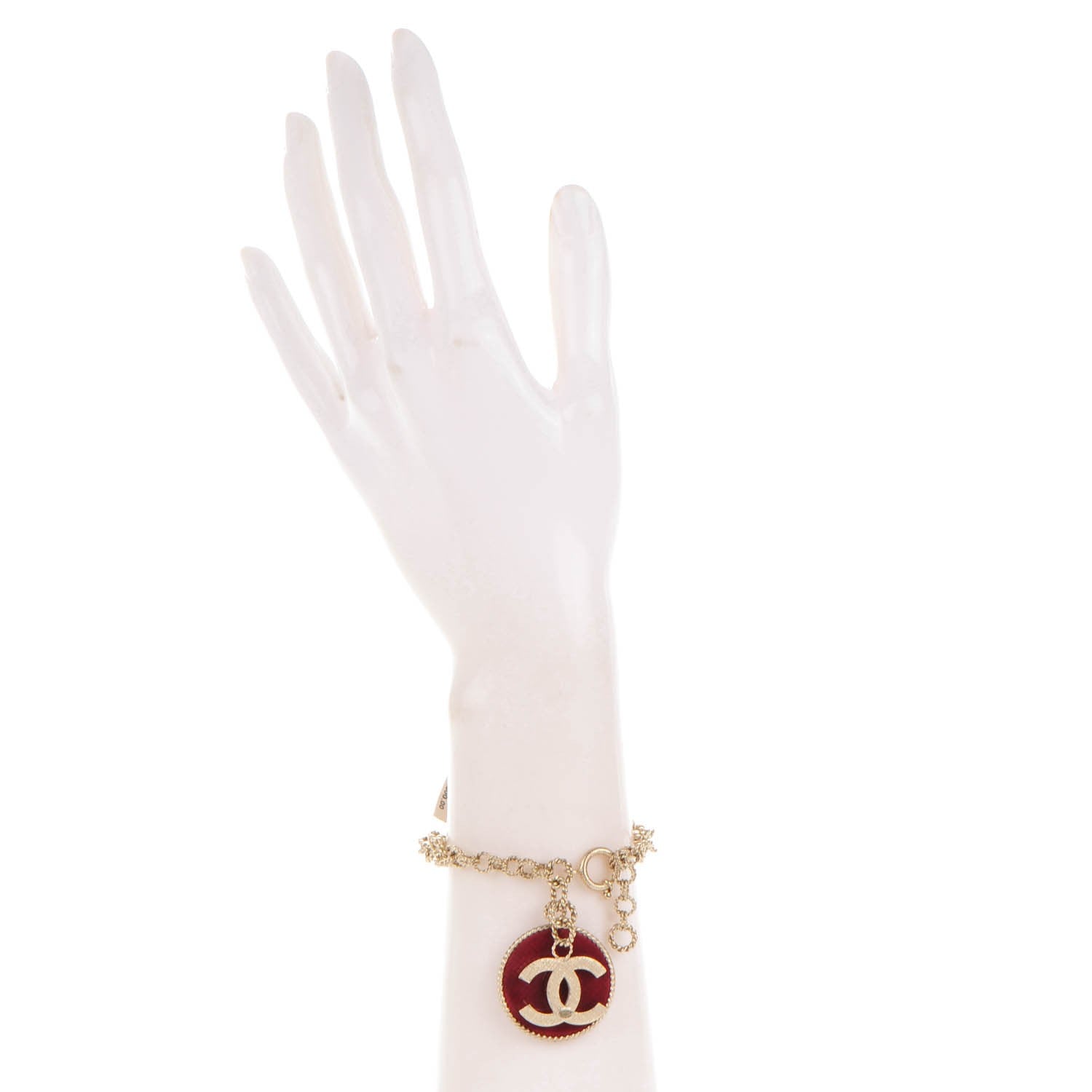 Chanel CC N°5 Medallion Bracelet Red Gold 2 of 5