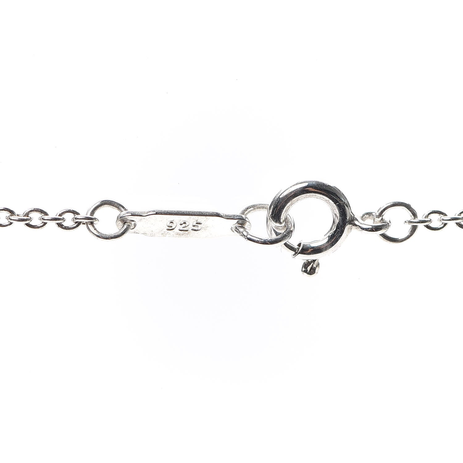 Tiffany Sterling Silver Open Flower Pendant Necklace 4 of 5
