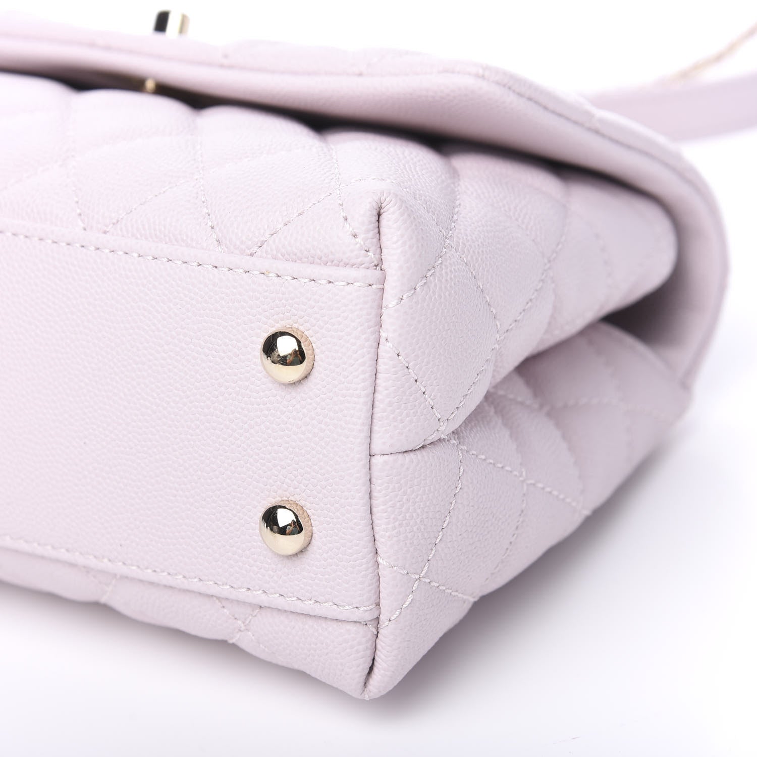 Chanel Caviar Quilted Mini Coco Handle Flap Lilas Lilac 8 of 9