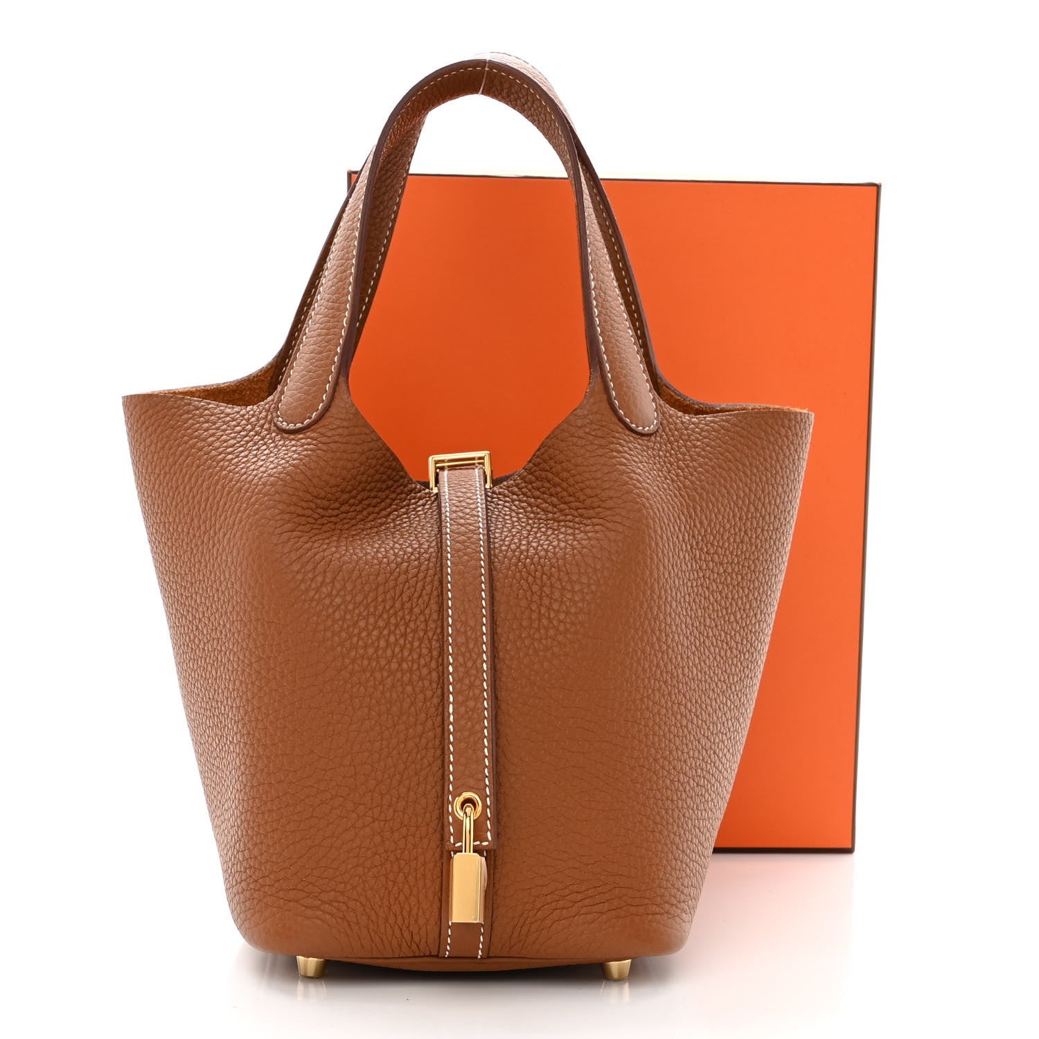 Hermes Taurillon Clemence Picotin Lock 18 PM Gold 11 of 11