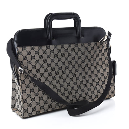 Gucci Monogram Briefcase Black 3 of 15