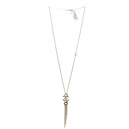 Chanel Chain CC Logo Pendant Necklace Gold 3 of 5
