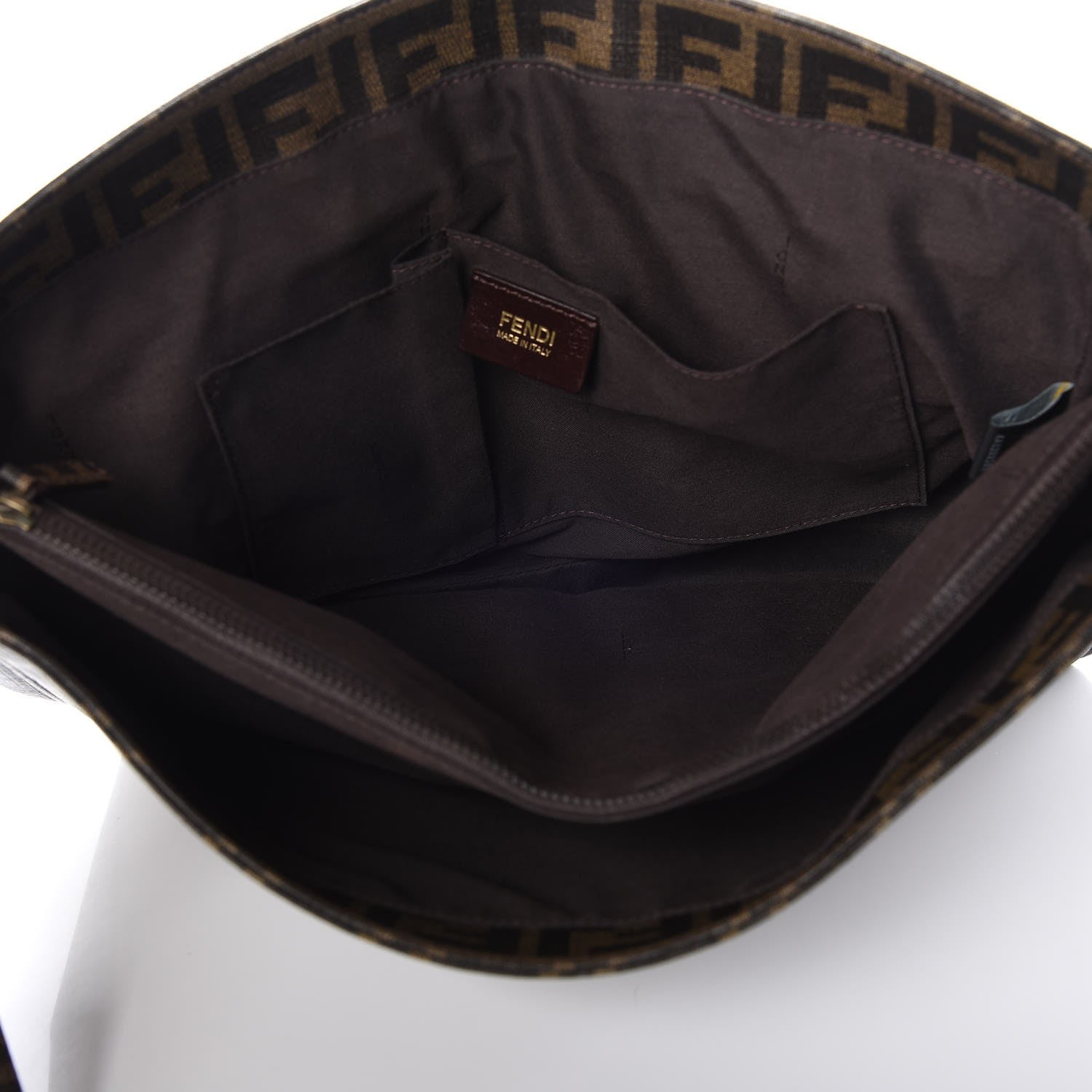 Fendi Zucca Spalmati Messenger Bag Tobacco 7 of 11