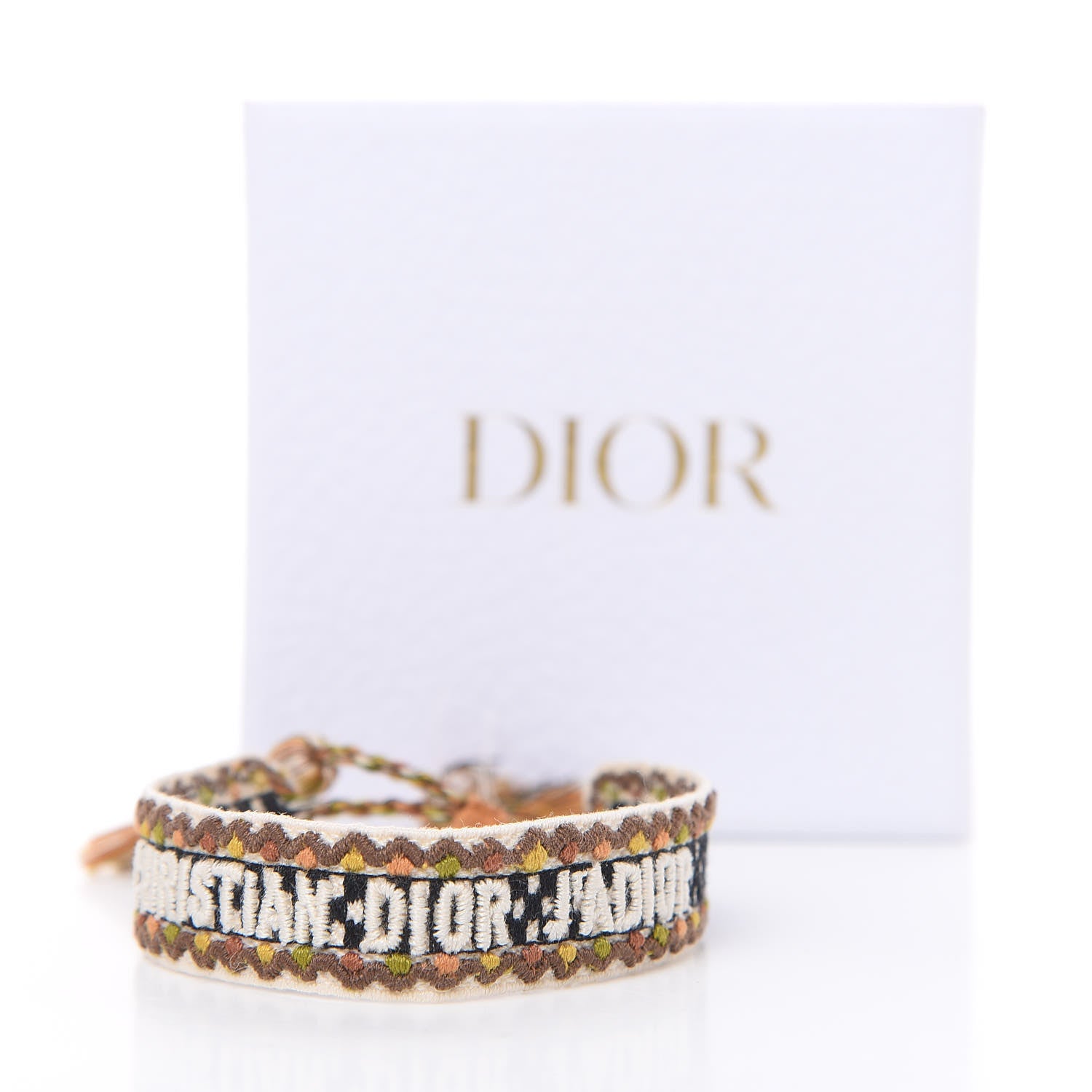 Christian Dior Woven Cotton J'Adior Friendship Bracelet 4 of 4