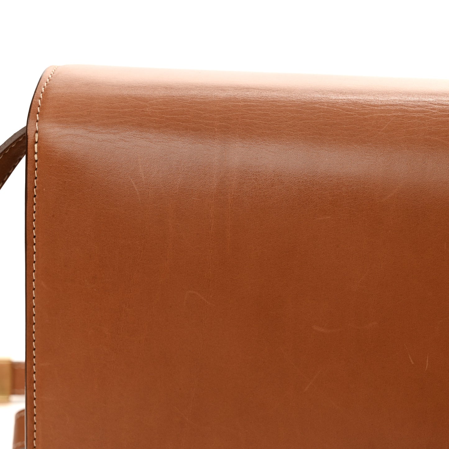 Smooth Calfskin Medium Classic Box Flap Bag Camel