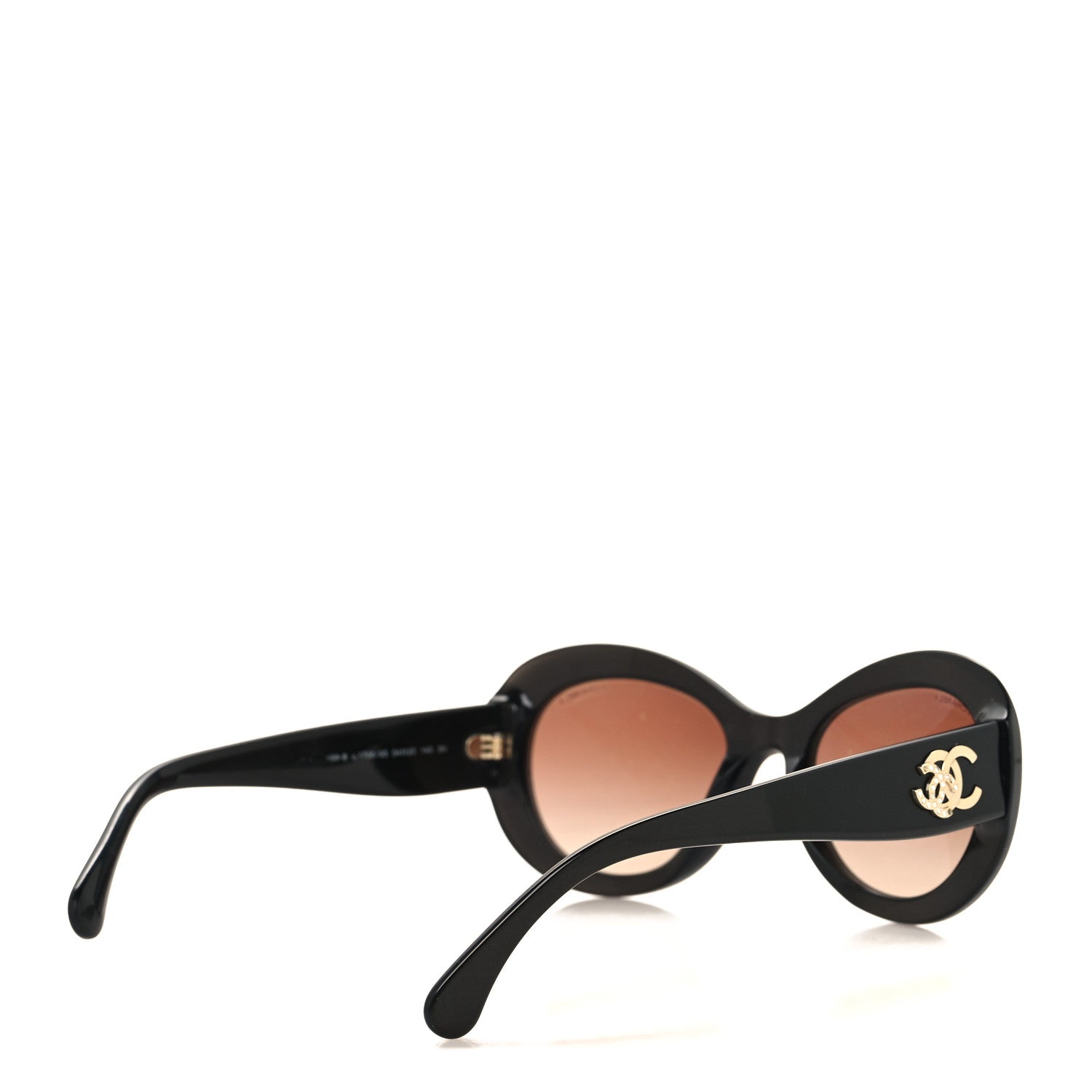 Chanel Acetate Polarized Oval CC Sunglasses 5469-B Dark Brown 4 of 7