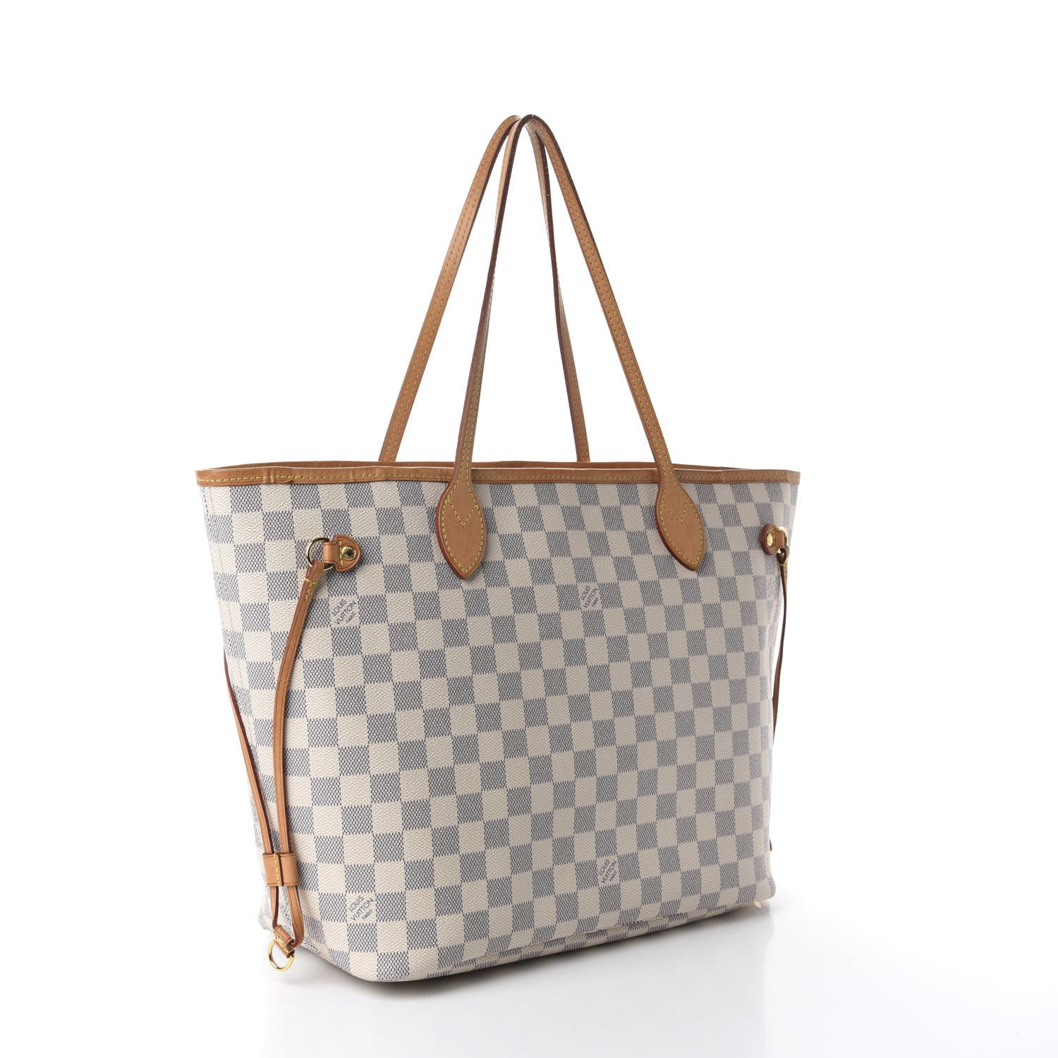 Louis Vuitton Damier Azur Neo Neverfull MM Rose Ballerine 3 of 12