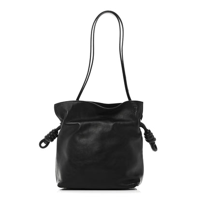 Loewe Calfskin Flamenco Knot Bag Black 1 of 10