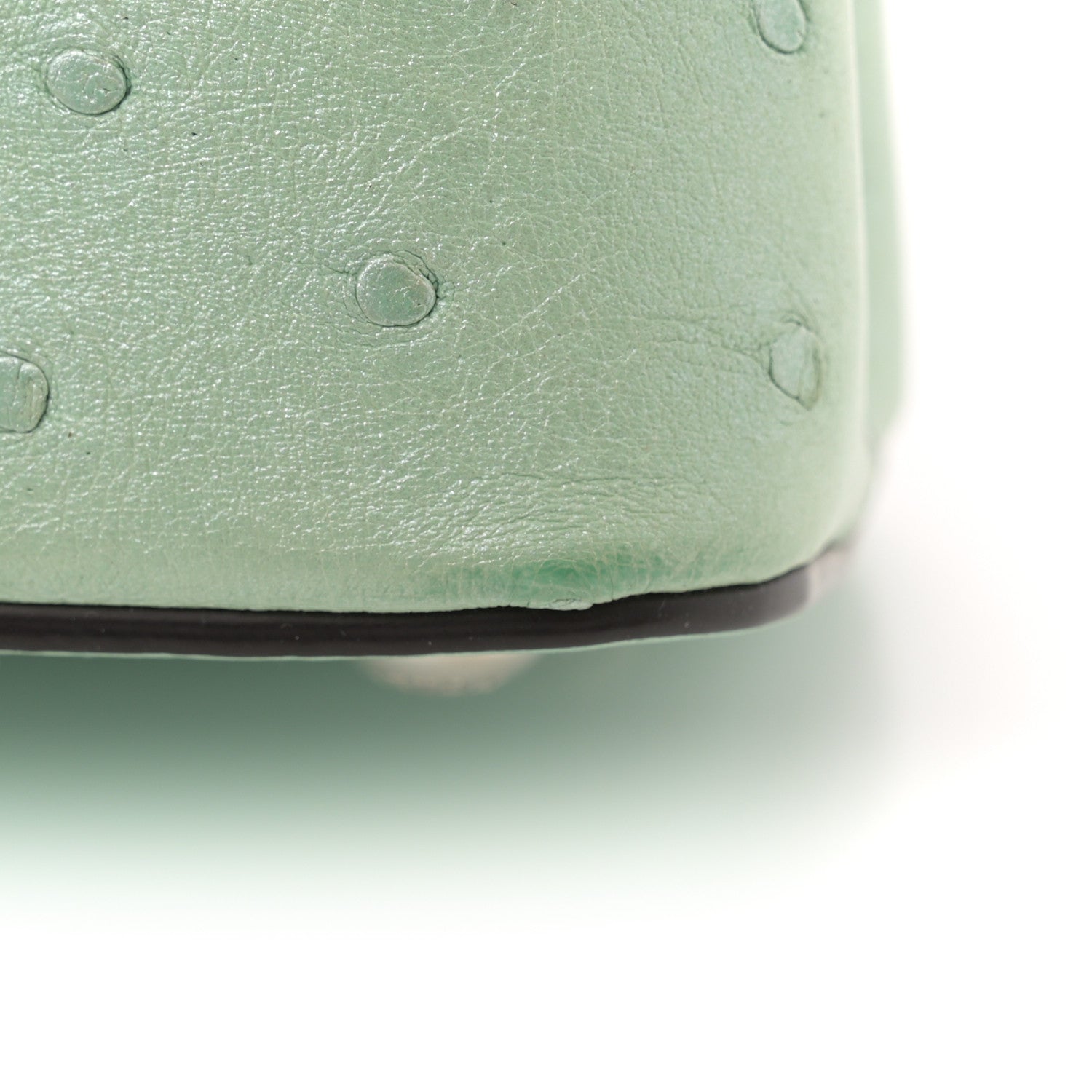 Louis Vuitton Iridescent Ostrich Capucines Mini Vert d’Eau 10 of 13