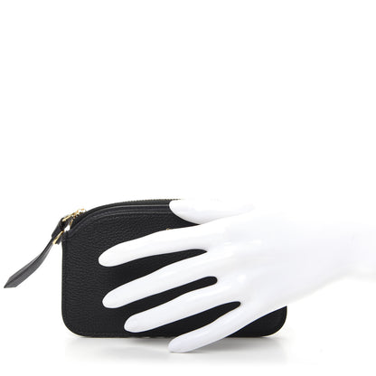 Chloe Calfskin Top Zip Card Case Black 2 of 7