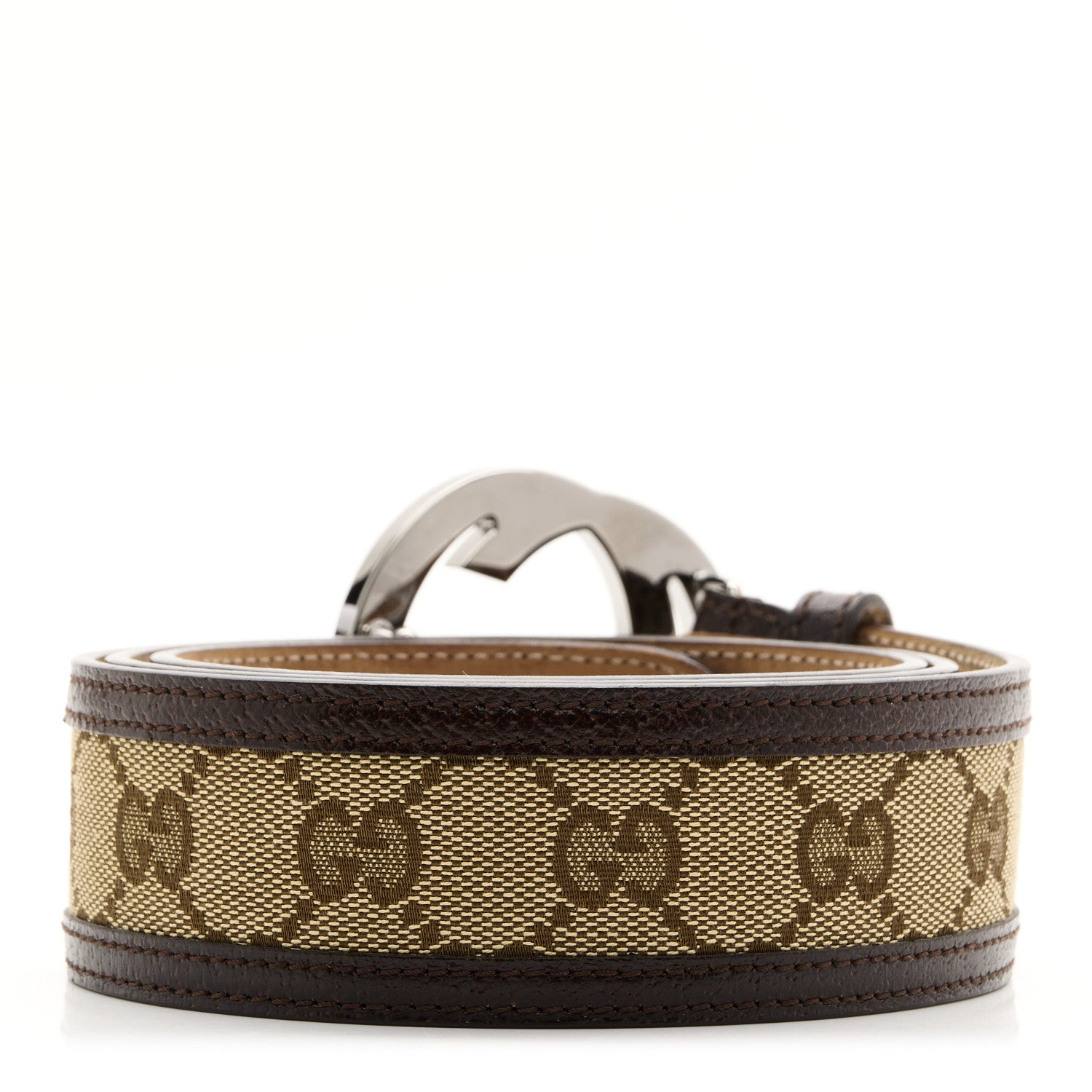 Gucci Monogram Interlocking G Belt 90 36 Dark Brown 2 of 6