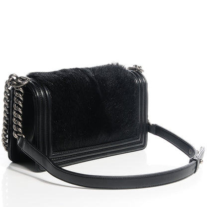 Chanel Goat Hair Medium Celtic Boy Flap Black 3 of 8