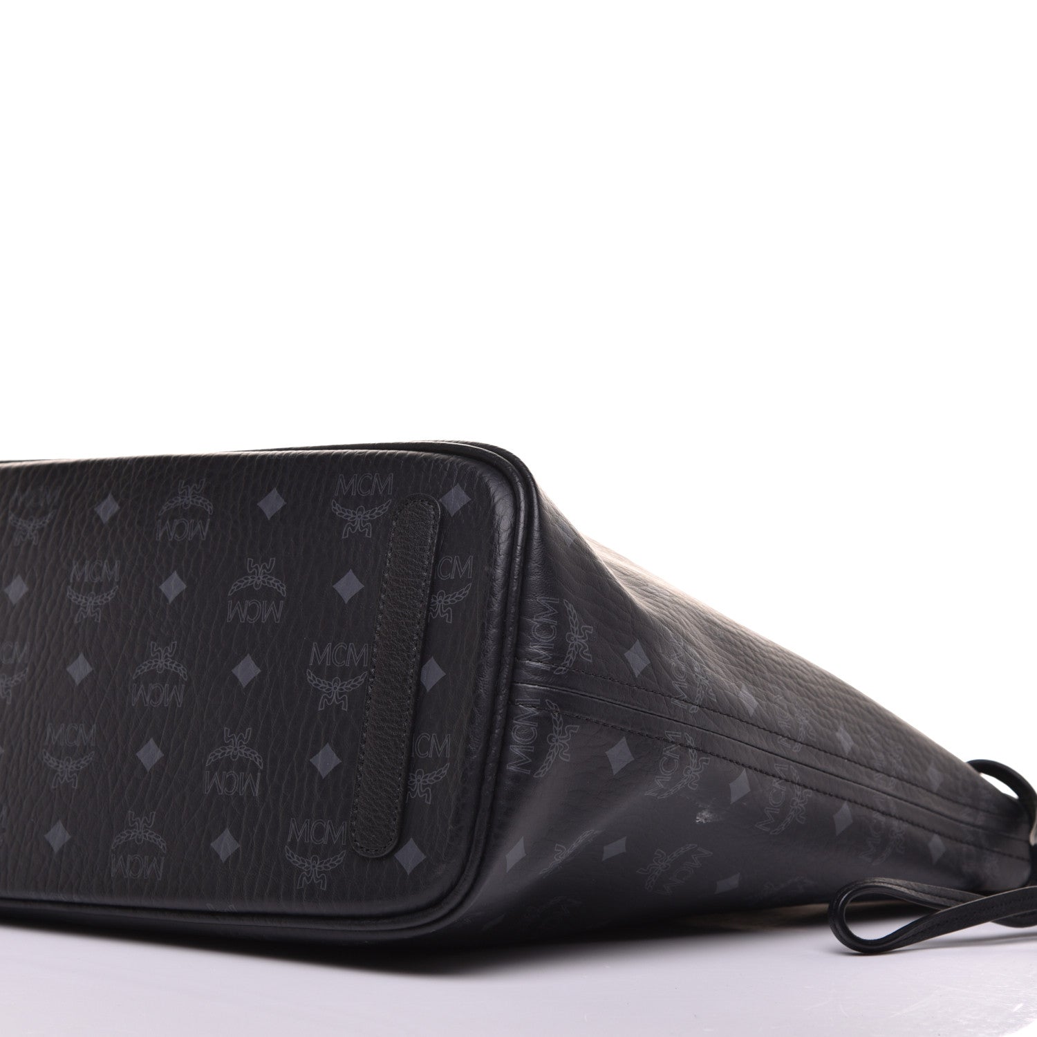 MCM Visetos Medium Liz Reversible Shopper Tote Black 15 of 16