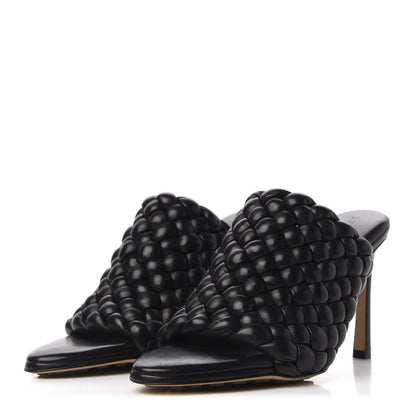 Bottega Veneta Nappa Padded Intreccio The Curve Sandals 35.5 Black 3 of 10