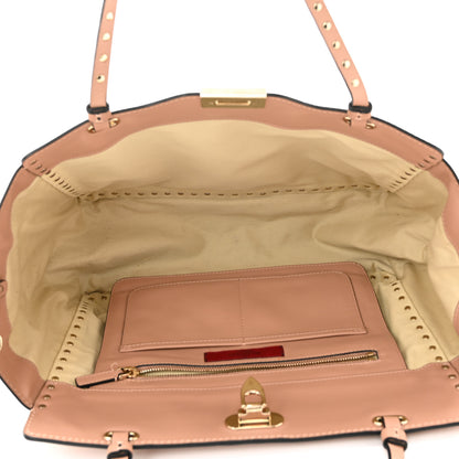 Valentino Garavani Vitello Medium Rockstud Tote Alpaca 5 of 14