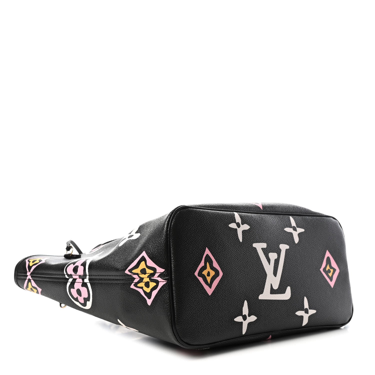 Louis Vuitton Monogram Giant Wild At Heart Neverfull MM Black 3 of 4