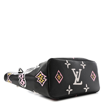 Louis Vuitton Monogram Giant Wild At Heart Neverfull MM Black 3 of 4