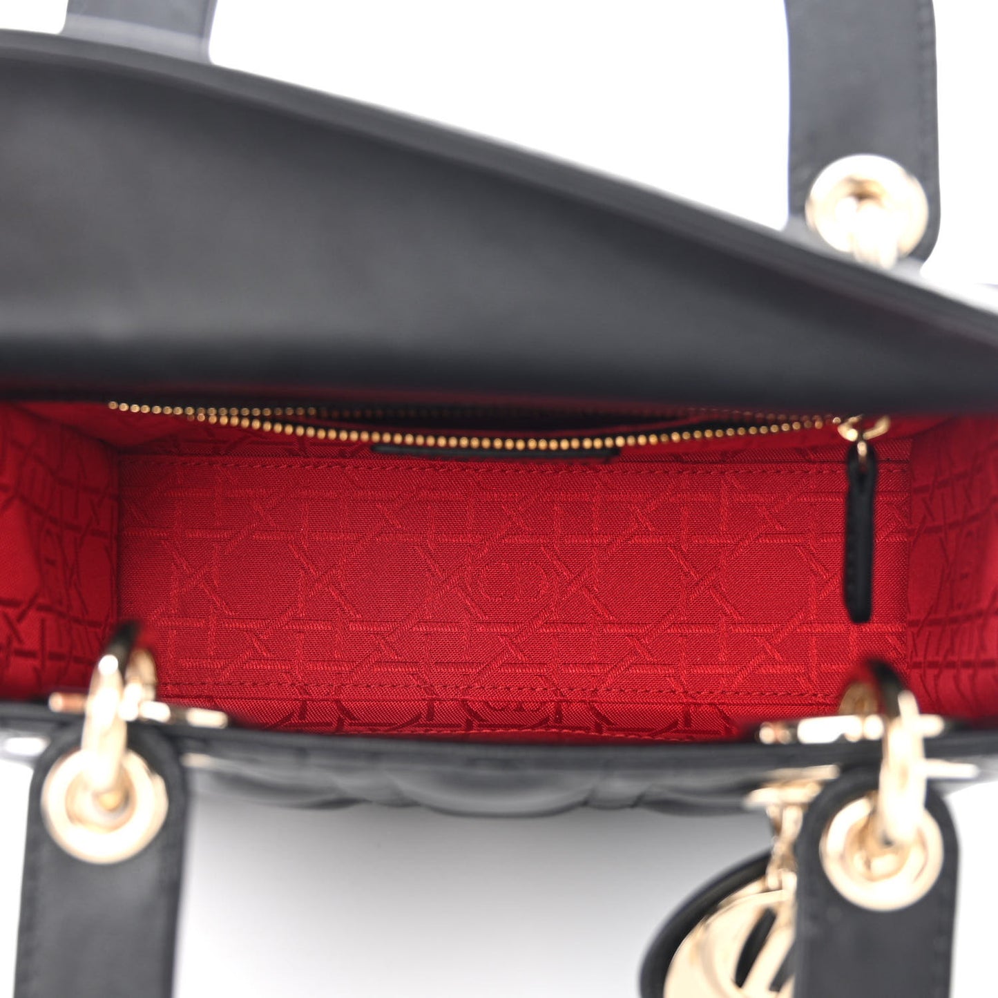 Lambskin Cannage Small My ABCDior Lady Dior Black