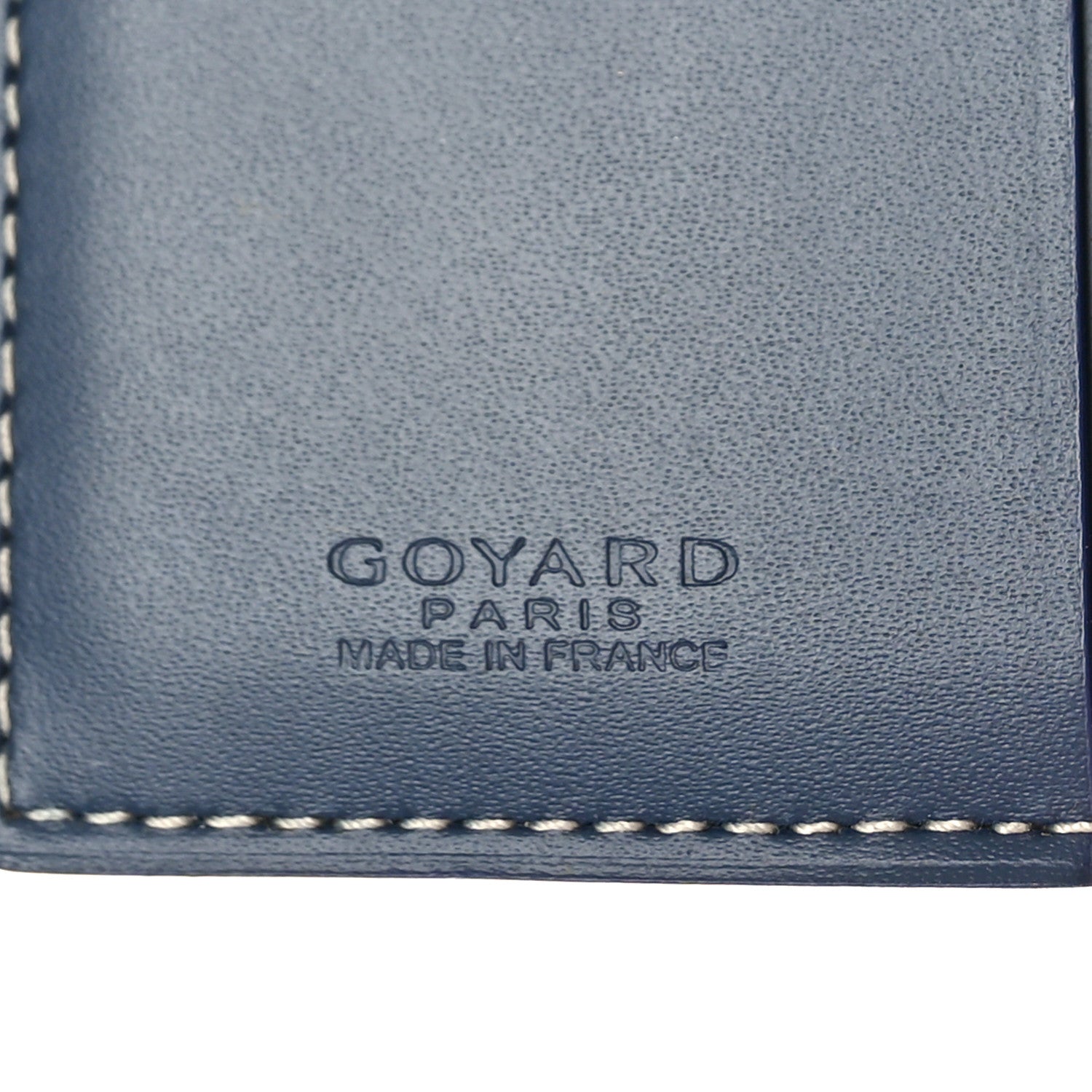 Goyard Goyardine Saint Marc Folding Card Case Navy 6 of 9