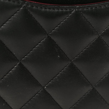 Chanel Lambskin Quilted Jumbo Double Flap Black 17 of 22