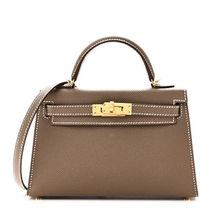 Hermes Epsom Mini Kelly Sellier 20 Etoupe 1 of 11