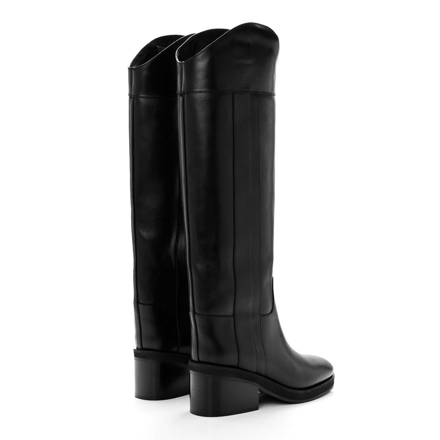 Calfskin Tonya 70 Knee High Boots 38 Black