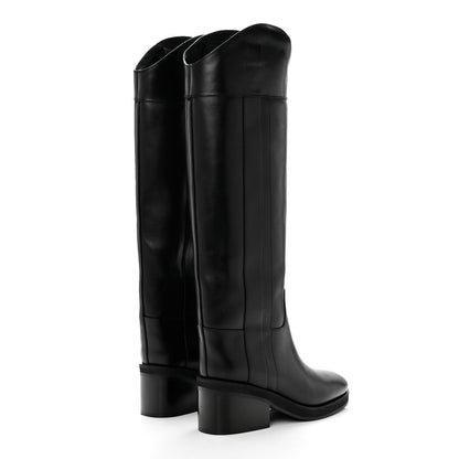 Jimmy Choo Calfskin Tonya 70 Knee High Boots 38 Black 4 of 8