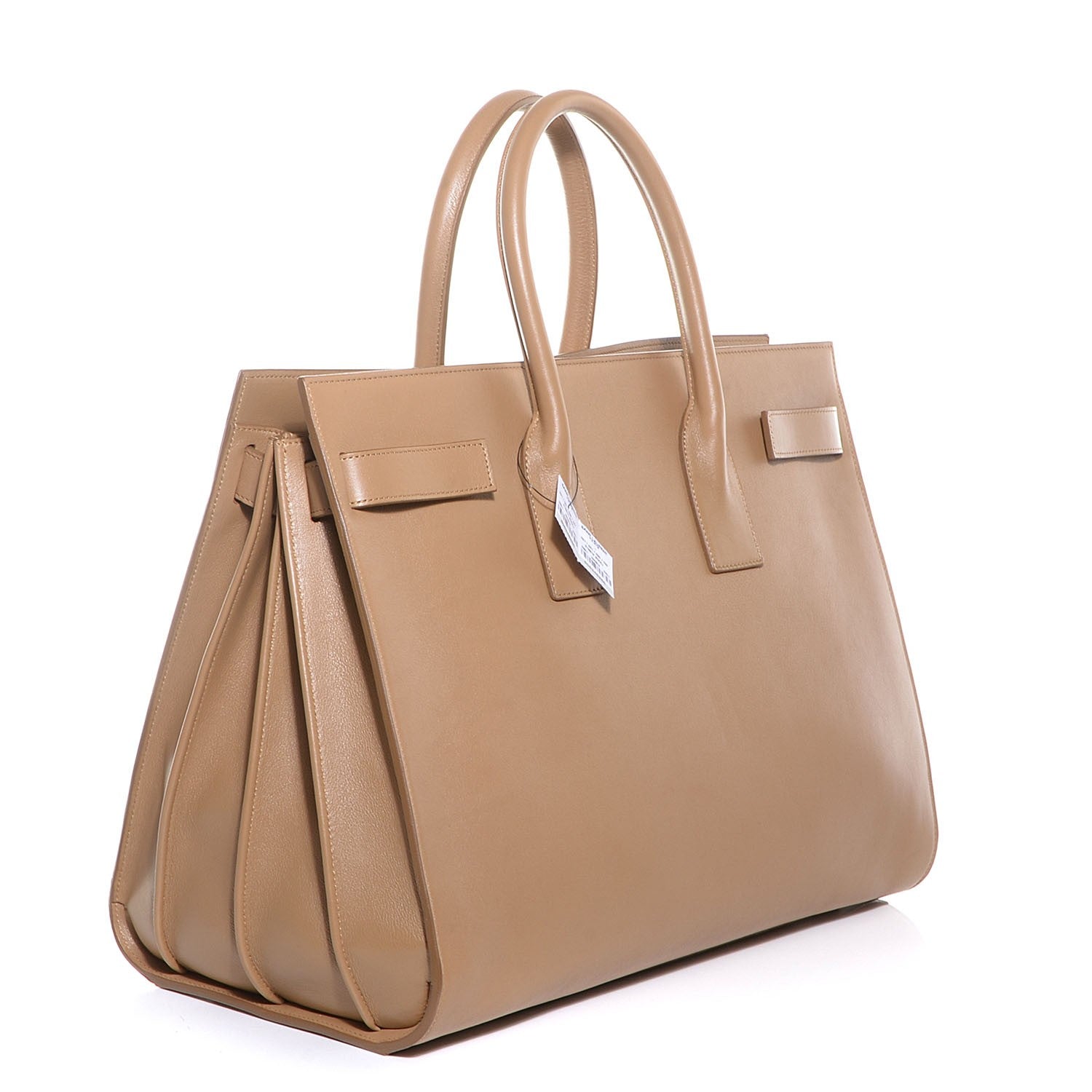 Saint Laurent Calfskin Large Sac de Jour Carryall Tan 3 of 8