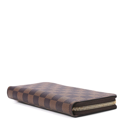 Louis Vuitton Damier Ebene Zippy Wallet Rose Ballerine 9 of 12