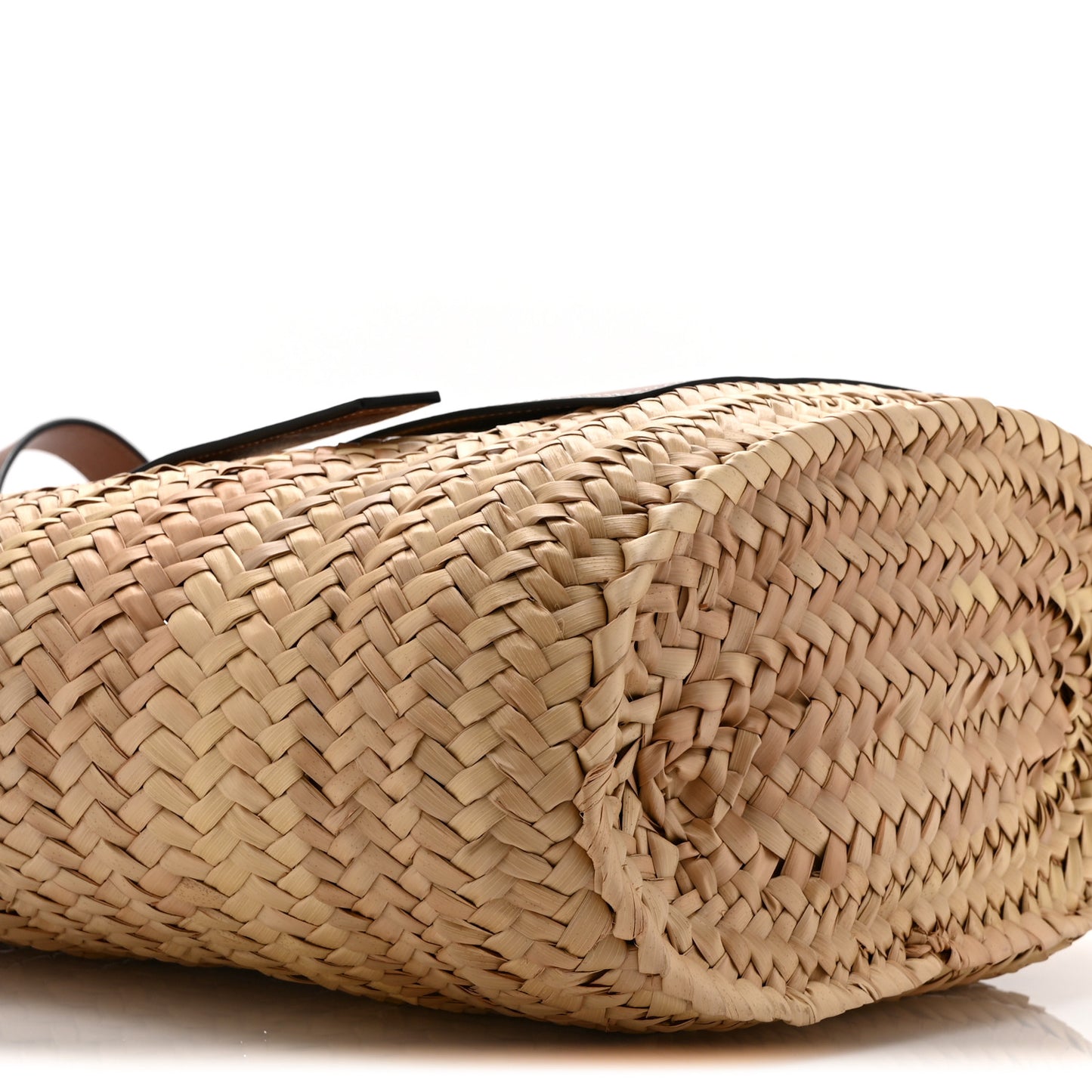 Raffia Basket Tote Bag Natural Tan