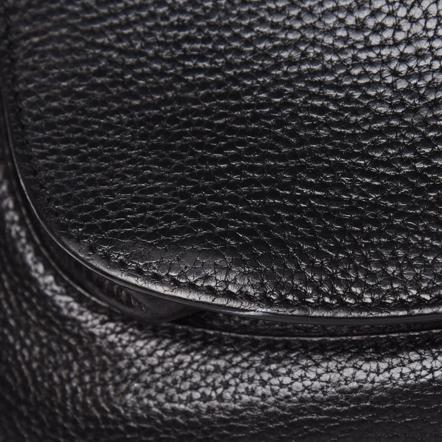 Grained Calfskin Medium Hudson Tassel Shoulder Bag Black
