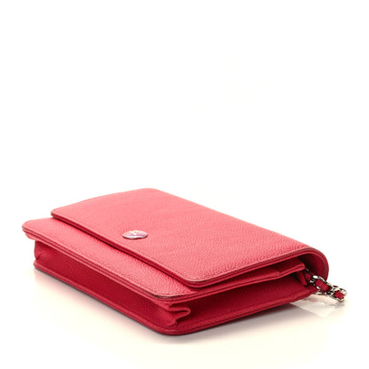Chanel Caviar Wallet On Chain WOC Pink 5 of 9