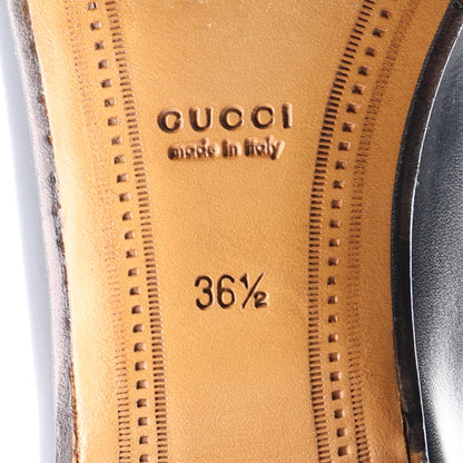 Gucci Calfskin Womens Jordaan Loafers 36.5 Black 8 of 11