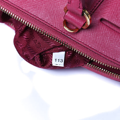 Prada Saffiano Lux Medium Promenade Tote Peonia 7 of 14