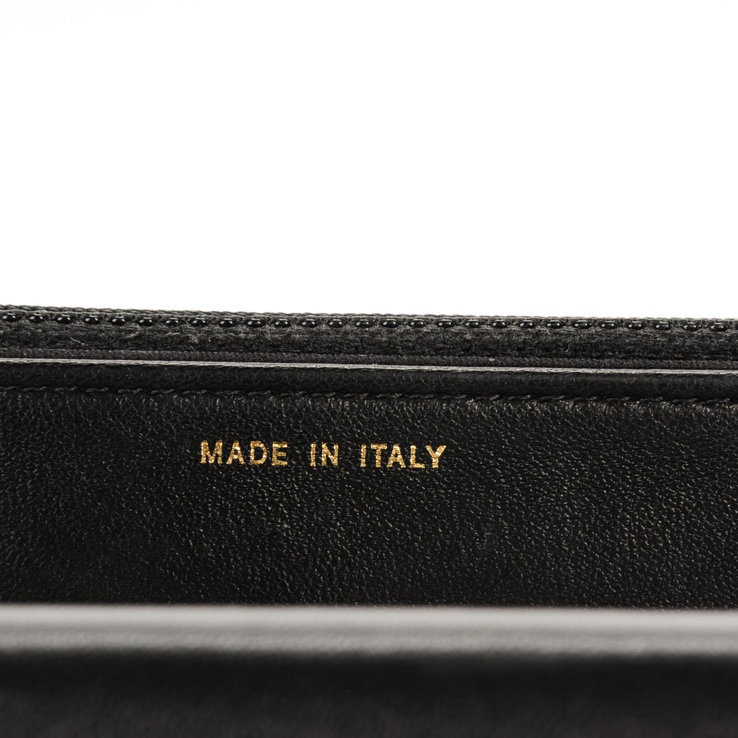 Lambskin Quilted Boy Wallet On Chain WOC Black