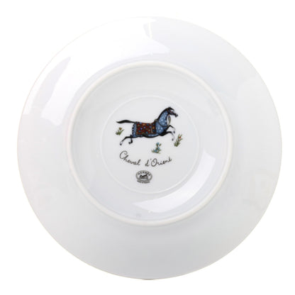 Hermes Porcelain Cheval d'Orient Coffee Cup and Saucer Set of 2 5 of 8
