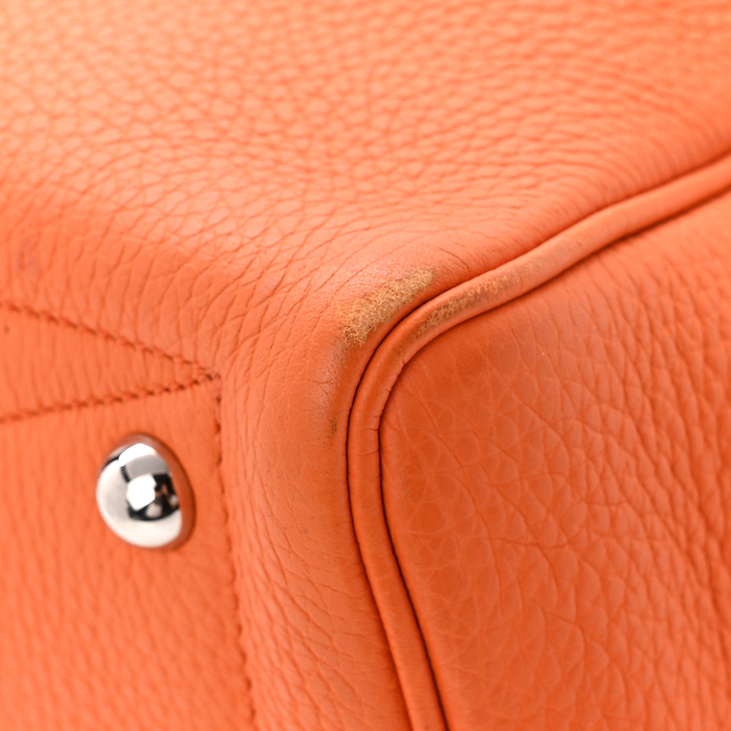 Hermes Taurillon Clemence Victoria II 35 Orange 11 of 11
