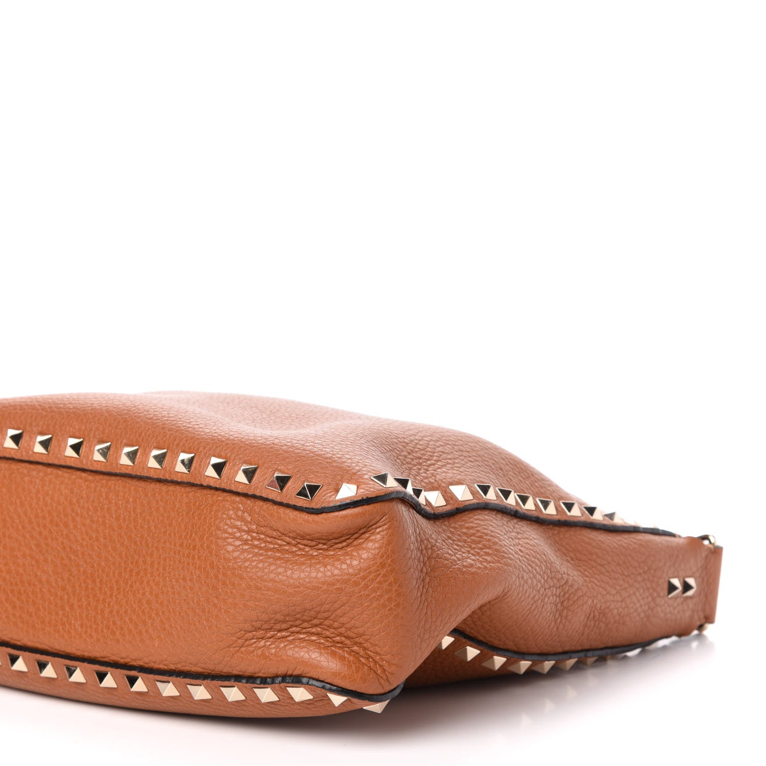 Valentino Garavani Pebbled Calfskin Small Rockstud Flip-Lock Messenger Bag Light Cuir 8 of 11