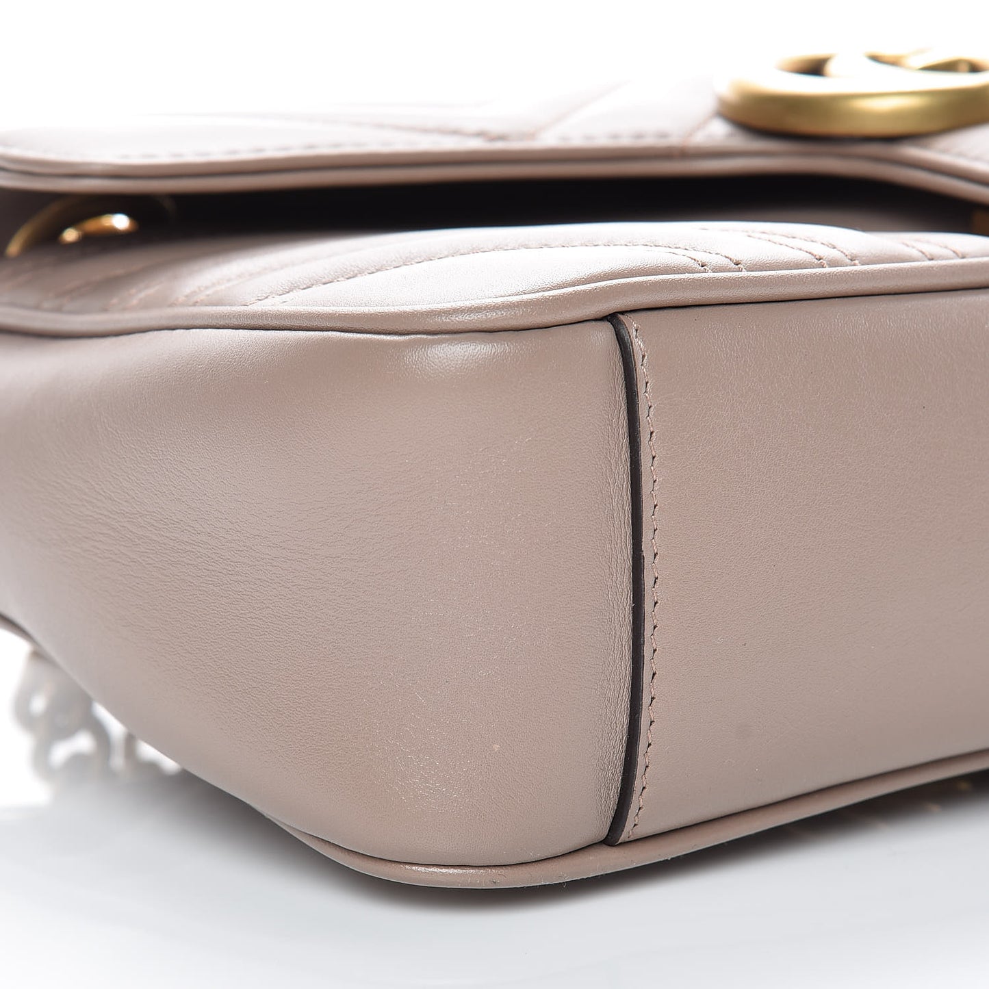 Calfskin Matelasse Small GG Marmont Shoulder Bag Porcelain Rose