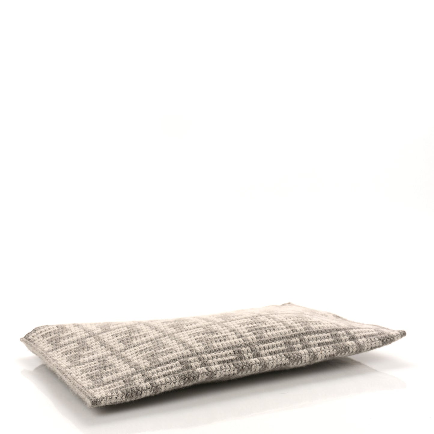 Fabric Calfskin FF Woven Large Flat Pouch Corda
