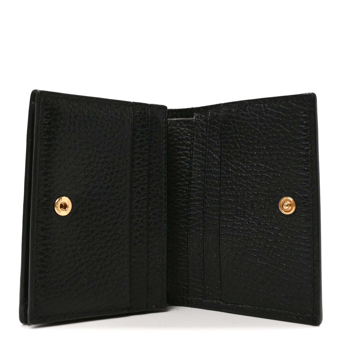 Dollar Calfskin GG Supreme Monogram GG Marmont Card Case Black Beige Ebony