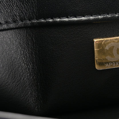 Chanel Lambskin Quilted Small Trendy CC Chain Dual Handle Flap Bag Black 7 of 11