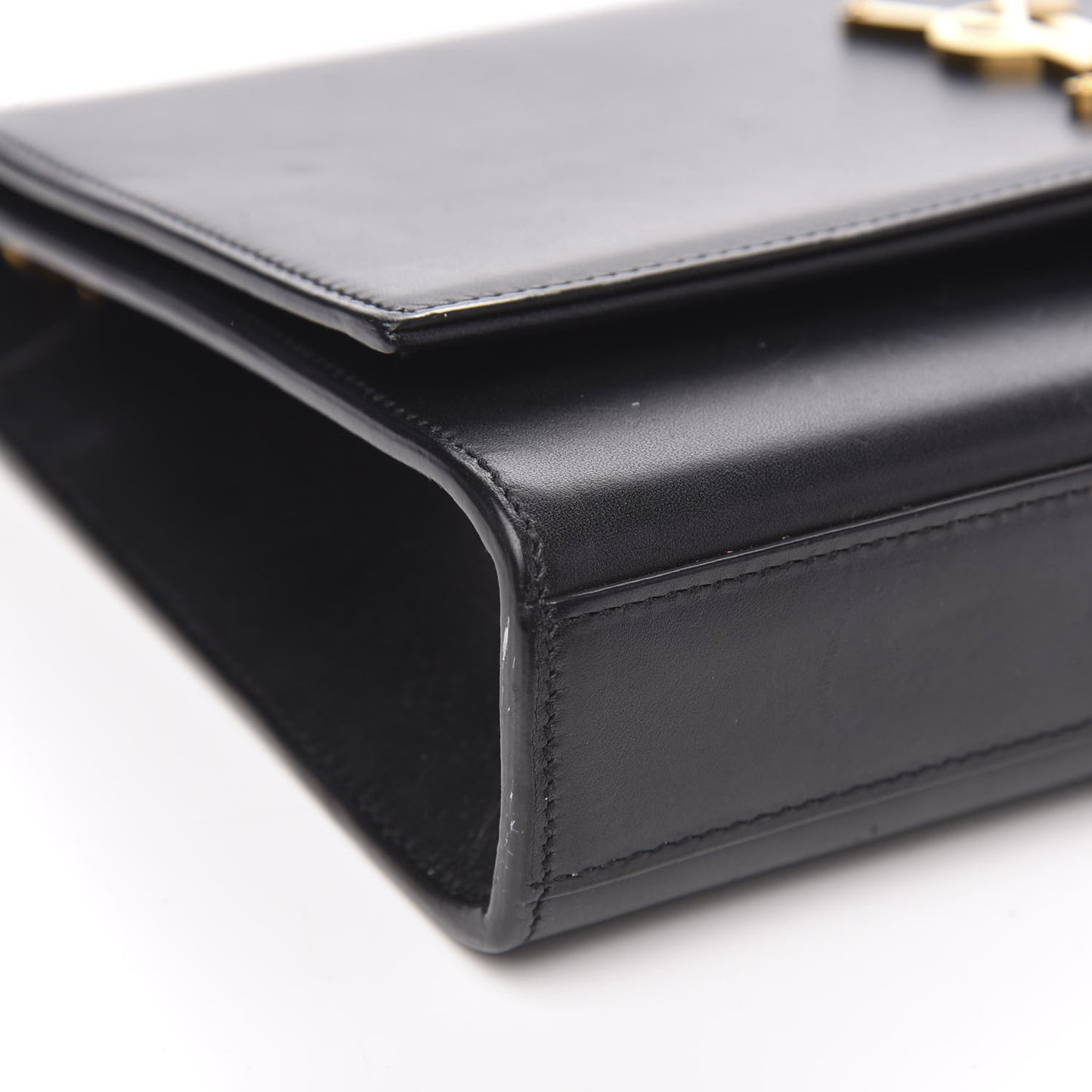 Smooth Calfskin Medium Classic Monogram Kate Tassel Satchel Black