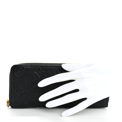 Louis Vuitton Empreinte Clemence Wallet Black 2 of 11
